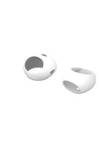 2pcs Thin Eartips Compatible With Airpods 4th Gen, Pro, 3 - White - View 3