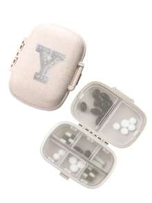 1pc Portable Dual Layer 8 Slot Pill Box, Mini Compact Pill Organizer - Pill Case Tablet Storage Container, Weekly Pill Box, Medication Dispenser - Multicolor - View 29