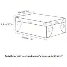 6 piezas/12 piezas/20 piezas Juego de cajas de zapatos de plástico transparente - a prueba de humedad, a prueba de agua, con orificios de ventilación, diseño plegable que ahorra espacio para almacenamiento de zapatos en el dormitorio, caja de almacenamiento de zapatos para el hogar y la vida/almacenamiento y almacenamiento/almacenamiento de zapatos/estante de zapatos
