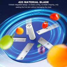 自动果蔬去皮器，家用商用两用，适用于葡萄、大蒜等果蔬去皮，便携式设计，配备1500mAh电池，方便旅行和聚会携带，支持Type-C充电。