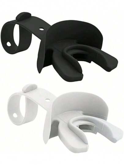 Negro y Blanco │2 pzas Bucal Futbol Americano, Protector Bucal de Futbol con Correa, Proteccion para Boxeo Rugby Hockey Futbol y Otros Deportes, Diseño de Flujo de Aire, Material TPR