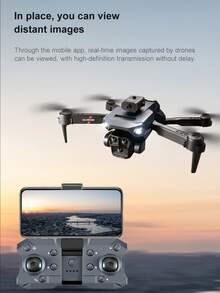 O Drone K6 com Câmera possui Câmeras Duplas de Alta Definição, Hover com Fluxo Óptico e Desvio Inteligente de Obstáculos. É um Quadricóptero Multirrotor. Câmera, Drone Brinquedo Controlado por Controle Remoto. Prazeres de Viagem Interno/Externo incluem: Bolsas de Armazenamento Profissionais e Lâminas de Hélice Sobressalentes, Múltiplas Configurações de Bateria, Proporcionando Presentes de Aniversário Perfeitos para Homens/Mulheres, Presentes de Natal/Halloween/Ano Novo