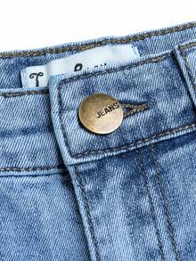 Boys' Fashion Distressed Denim Jeans, Cotton Stretch Casual Comfortable Fit, Light Blue Wash - Medium Wash - View 4