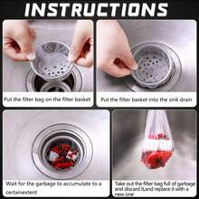 300 Pcs/100 Pcs Mesh Sink Filter Bags,Suitable For Kitchen Sink Garbage Filters, Vegetable Washing Pools, Dish Washing Pools, Household Disposable Drain Racks, Drain Nets, Etc. Disposable Sink Filters, Vegetable Basins, Pool Cleaning, Anti-Leakage Nets, Pocket Nets, Ground Leakage Nets. - Multicolor - View 6