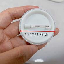 44mm 1.7inch Pins Broach DIY Buttons Snap-In Craft - Màu vàng - Xem 3