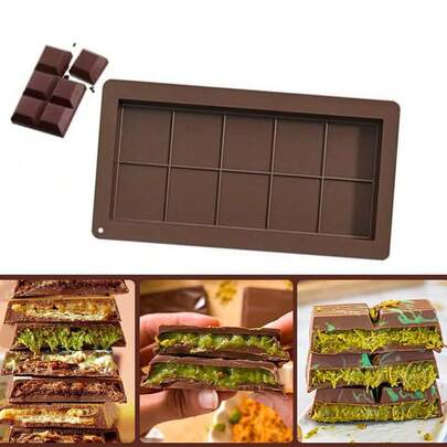 硅胶巧克力模具 - 可拆卸蛋白霜模具，3D DIY烘焙工具，适用于蛋糕装饰，耐热不粘易脱模厨房工具