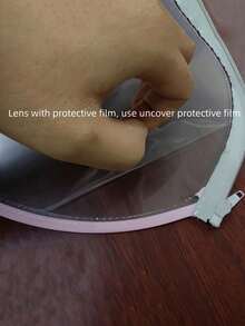 1件防风防寒毛绒保暖帽，学生骑行保暖防风口罩帽熊防风围巾套头帽，秋冬户外保暖神器