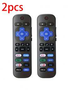 Roku 遥控器，红外连接，电池供电，兼容 18 个 Roku 设备，易于设置，不含电池 - 彩色 - 查看 11