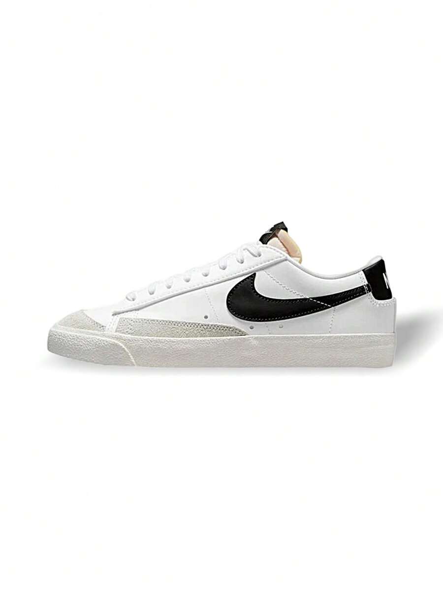 Nike Blazer Low Hi 女款運動鞋,輕量透氣緩震,適合日常健身,黑色 DC4769-102 - 黑白 - 查看 1