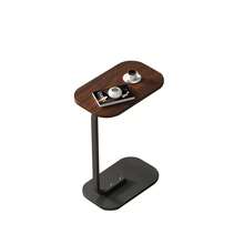 C-Shaped End Table Modern Floating Side Table For Sofa/Bed,Storage Nightstand For Small Spaces - Brown - View 6