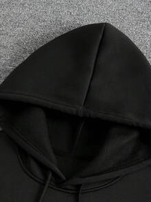 Men's Retro Nautical Style Hoodie With Anchor And Rope Pattern, All-Season Casual Pullover, Suitable For Urban  Enthusiasts As Birthday/Holiday Gift, Casual Winter Wear, Suitable For Daily Commuting, Suitable For Dates, Movie Watching, Beach, Casual Youth Sweatshirt - Black - View 4