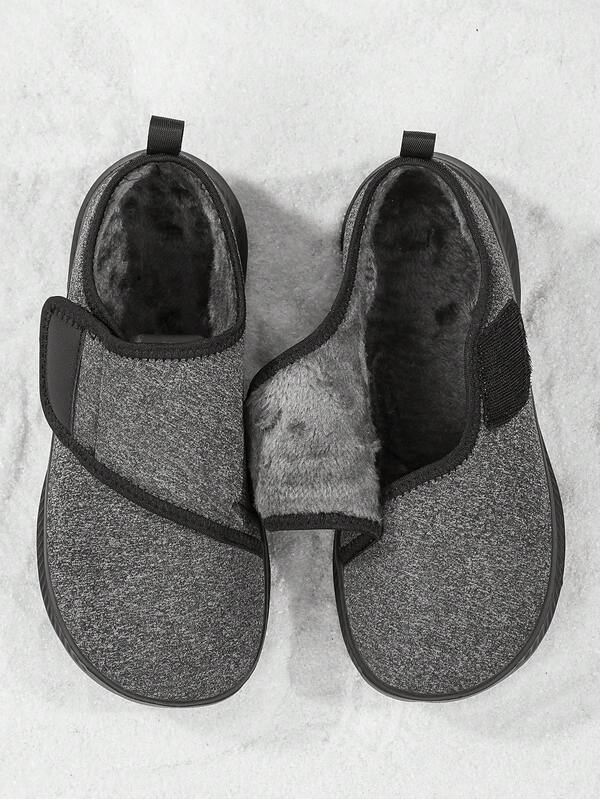 بوت قابلة للتعديل للمسنين، بوت أم ذات قاع ناعم وسهل الإغلاق، بوت دافئة مبطنة مريحة وواسعة مناسبة للخريف والشتاء