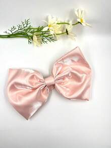 Bow Collar, Extra-Large Bow Neck Hair Tie, Headpiece, And Satin Neck Chain – Suitable As Cosplay & Comic Convention Outfit Accessories For Ladies - 粉色 - 查看 9
