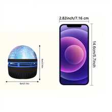 Ocean Wave Projector, Bedroom Night Light Projector, Water Lamp Suitable For Adult Game Room, Home Theater, Ceiling, Room Decor, Christmas Gift, Valentine's Day Gift, Camping Wedding Decor, Halloween Christmas Decor, With 7 Color Patterns And Remote Control, USB Powered, No Battery Included