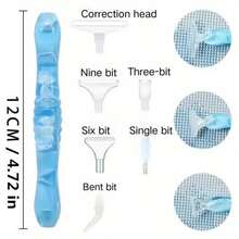 Juego de accesorios de herramientas de pintura de diamantes 5D, incluye bolígrafo de resina, cabezales de perforación de puntos, bolígrafo multiusos y accesorios para uñas