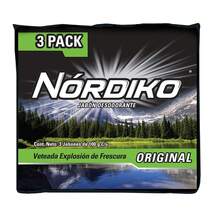NORDIKO - Pack de 3 Barras de Jabó de Tocador Antibacteriano y Desodorante de 100g cada una, con Fragancia Fresca y Funció Repelente de Mosquitos - Multicolor - Ver 1