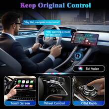 Wireless CarPlay Adapter For IPhone, 2025 Upgraded Version, Converts Wired CarPlay Adapter To Wireless, Mini USB Design, Compatible With Apple CarPlay Adapter, USB-A/Type-C Interface, No Delay, Plug And Play, Stable Control