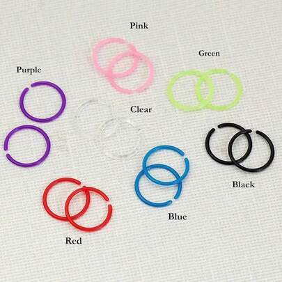 16/50 piezas Pendientes de perforación de resina, aretes hipoalergénicos para curación de perforaciones, recuerdos de fiesta para mujeres y niñas