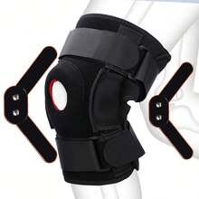 Rodillera Deportivas con Estabilizadores Laterales, Rodillera Ortopédica, Ajustable Estabilizadora para Menisco, para Artritis, Rehabilitación, Deportes al aire libre (Gris) - Nergo - Ver 3