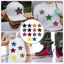 14pcs Sequin Patches, Shiny Shape Patches Embroidery Iron On And Sew On Patch Embroidered Applique Clothing Bags Jackets Jeans Hats Accessory Decoration - 1 - View 7