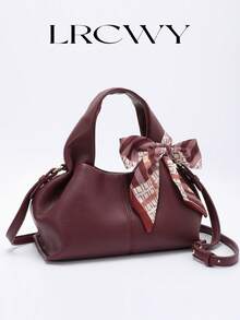 Brown Elegant Cloud-Shaped Handbag, Fashionable Dumpling Bag For Women