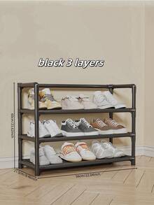 1pc 3-7 Tier Shoe Rack, High Capacity Reinforced Simple Entryway Multi-Layer Dust-Proof Home Dorm Shoe Storage Cabinet, Shoe Organizers, Closet Shoe Organizer, Hanging Shoe Organizer, Over The Door Shoe Organizer - Multicolor - View 18