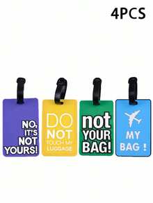 Nueva etiqueta de equipaje de PVC suave y de goma para escribir el nombre, identificación logística y tarjeta de embarque, soporte para tarjetas de identificación, colgante de regalo de Navidad para viajes, vacaciones con tarjetas de identificación portátiles