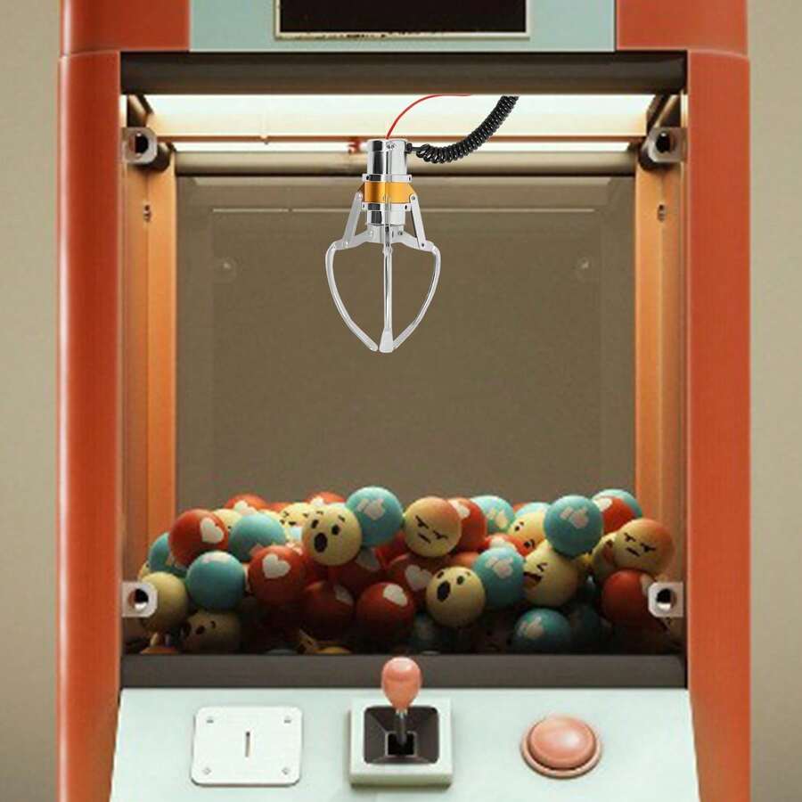 SanBouSi Durable Crane Machine Replacement Claw With 6.3" Grip, Easy Installation, And Modern Design - Perfect For Arcade & Game Centers - 銀色 - 查看 1