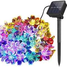 1 Paquete de Luces de Cadena Solares, Control de 8 Modos, Luces Parpadeantes de Cielo Estrellado, Decoración para Tienda de Campaña, Jardín y Balcón, Decoración de Árbol de Navidad, Boda y Cumpleaños, Decoración de Fiesta, Luces de Ambiente, Colgantes, Batería de Litio Solar