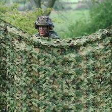 YUNRUX 8 X 8m Camouflage Hunting Net Bundeswehr Camouflage Camo Hunter Flecktarn - Green - View 8