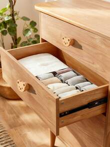 1pc Creative Cartoon Animal Shaped Wooden Cabinet/Drawer Pull Handle, Suitable For Various Cabinets, Wardrobes, Nightstands, Decorative Cabinets, Drawers, Adorable Design Adds Fun To Cozy Rooms, Ideal For Baby Showers, Home Decor, And Gifts - Multicolor - View 3