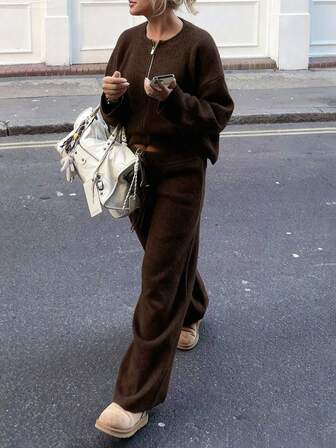 1 st HoloChill Dam Ung Influencer Style Dragsko Enfärgade Stickade Casualbyxor, Sommar Casual Nyhet (Inte ett set)