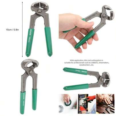 Alicates para cortar extremos, tenazas de carpintero convenientes para usar para zapateros/zapateros/carpinteros