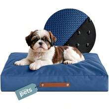 Cama Antiestrs de Foam para Perro y Gato, Colchoneta para Mascota Lavable Azul, Mediano - Chico + Azul - Ver 2