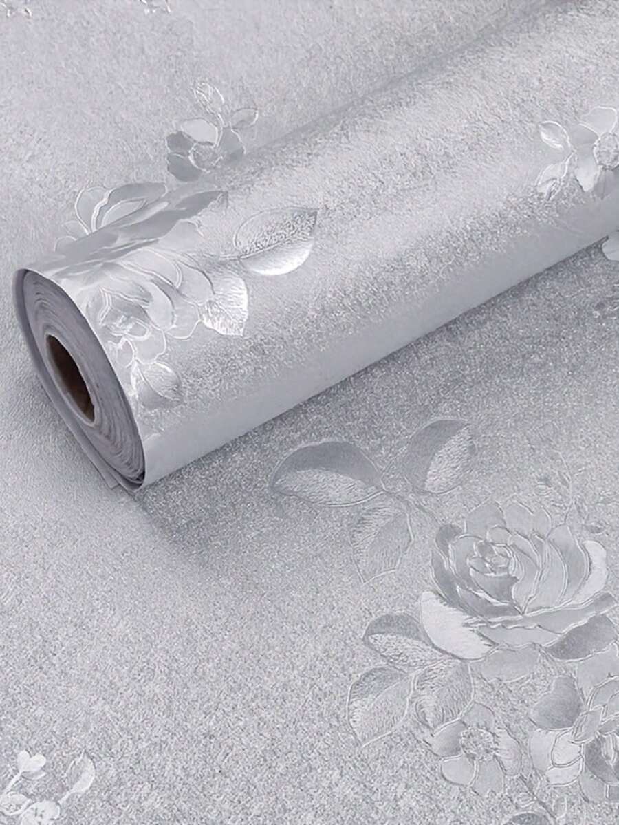 1 Roll Of Vinyl Self-Adhesive Wallpaper, Furniture Makeover Stickers, Waterproof And Easy To Clean,Suitable For Bedroom Wall ,Wardrobe Decoration, Home Decoration Living Room Background Wall, Bathroom Decoration, Easy To Peel Off And Paste