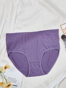 5pcs/Pack Women Plus Size High Waist Polka Dot Comfortable Underwear - Multicolor - View 4