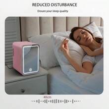 LED Mirror Adjustable Brightness Multi-Function Car Refrigerator, Mini Fridge For Cooling Cosmetics And Beverages, Low Noise, Suitable For Bedroom, Portable Car Cooler - EU C Type Plug(220-240V) - View 7