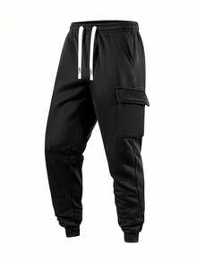 Herren Cargo Hosen im Lässig Stil, Slim Fit Outdoor Wandern Sport Jogginghose