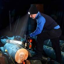 1pc Brimless Poo Hat With Light, Winter Headlamp Warm Hat, Unisex USB Rechargeable 4 Led Flashlight Hat, Removable And Washable Design, Creative And Practical Gift For Men, Women And Teenagers Cool Gift For Outdoor Skiing Hunting Camping Hiking Running Fishing - Multi-color-lED Headlight - View 7