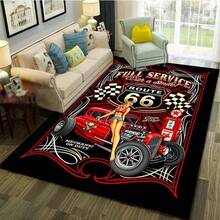 1pc Summer Soccer Carpets, Outdoor Picnic Decorative Rugs, Home Decor Carpets For Living Room, Bedroom, Bathroom, Study, Closet, Lavatory