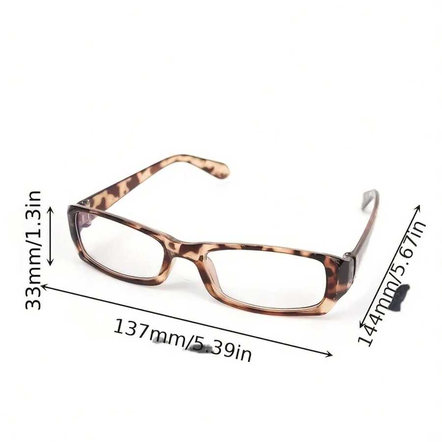 1pcs Vintage Style Small Black Square Frame Glasses Y2K Millennium Sweet Cool Spicy High-End Role-Playing Photography Glasses - Glossy Black Frame - View 1