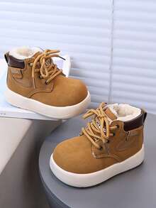 1 Paar Kinder Mehrzweckstiefel, neue Herbst/Winter Unisex Lässig Knöchelstiefel mit Seitlichem Reißverschluss, bequem & atmungsaktiv