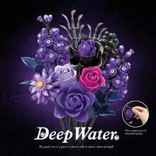 822Pcs-DeepWaters Purple Rose Building Set, Elegant Mystical Flower Queen Model For Home Decor, Best Gifts For Adults, Birthday, Christmas Gifts, Valentine's Day Gift, New Year's Gift - Multicolor - View 4