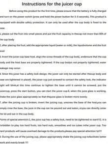 1 Peça Liquidificador Elétrico Portátil Sem Fio, Mixer de Smoothie Mini com 6 Lâminas e Copos Duplos, Liquidificador de Suco de Frutas Recarregável por USB-C, Mixer de Copo de Smoothie Multifuncional, Ótimo para Vegetais, Frutas, Milkshakes