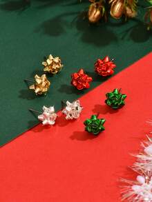 1 Set de Pendientes de Estrella con Diseño de Nicho Minimalista Único y Colorido, Adecuado para Uso Diario de Mujeres