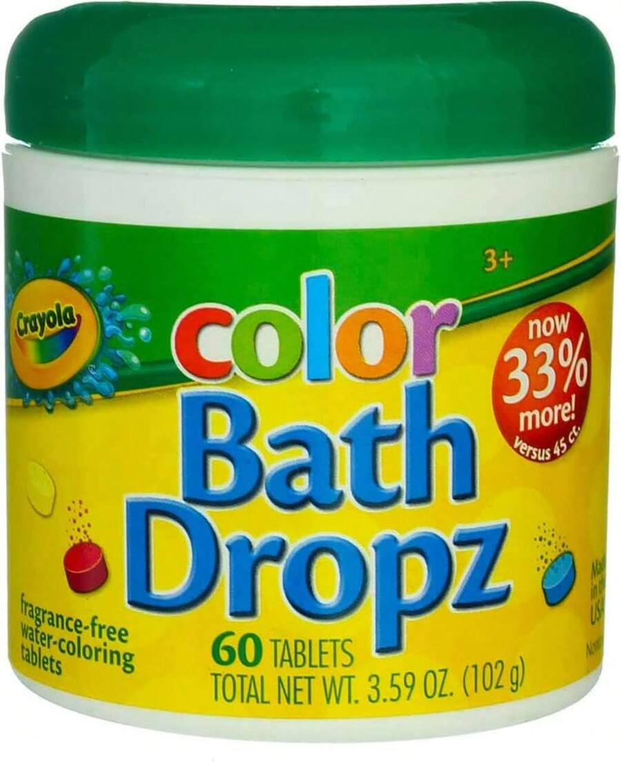 TendenciaCrayola Color Bath Dropz 3.59 Onzas (60 Tabletas) por Juguetes y Niños Calidad Premium - 1 - Ver 1