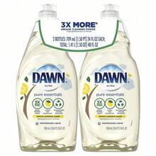 Clear Liquid Dish Soap, Lemon Essence Scent, 14.6 Fl Oz