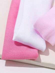 6pcs Elegant & Bohemian Style Wide Headbands, Solid Color Stretchy Elastic Hairbands, Women's Sports Knitted Headwear For Washing Face And Makeup OQVB - Nhiều màu - Xem 2