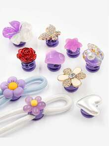 2pcs Metal Elastic Adjustable Double Hole Pig Nose Buckle, For Clothing, Shoelaces, Drawstring, Pants Leg Elastic - Multicolor - View 1