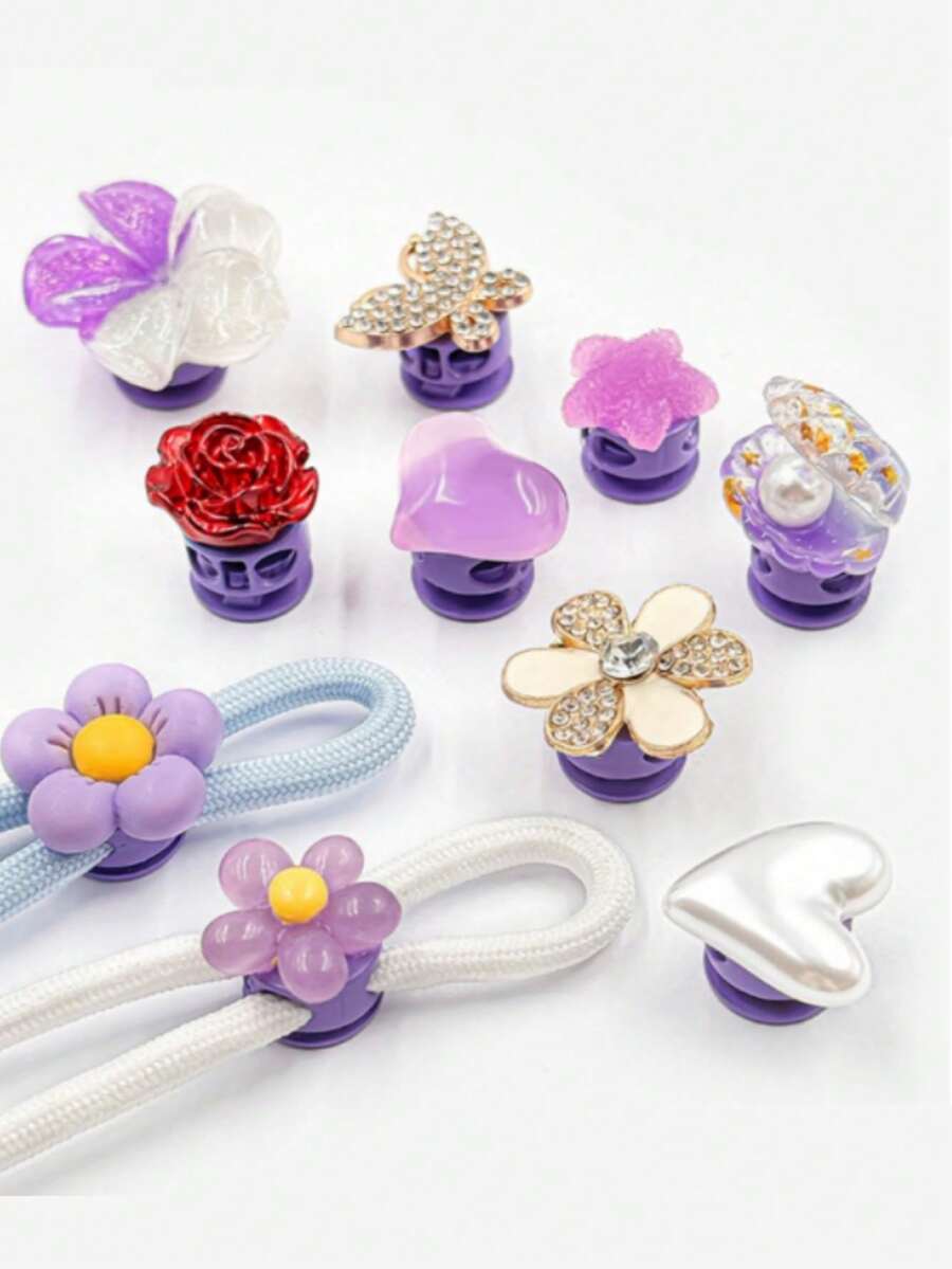 2pcs Metal Elastic Adjustable Double Hole Pig Nose Buckle, For Clothing, Shoelaces, Drawstring, Pants Leg Elastic - Multicolor - View 1